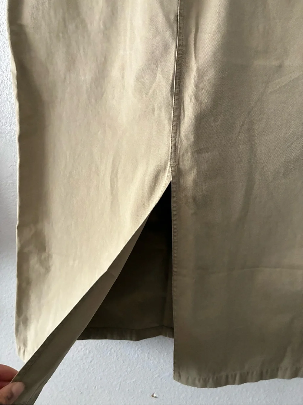 VTG 90s CK JEANS 13 Calvin Klein Khaki Utility Cargo Skirt 💯 Cotton EUC